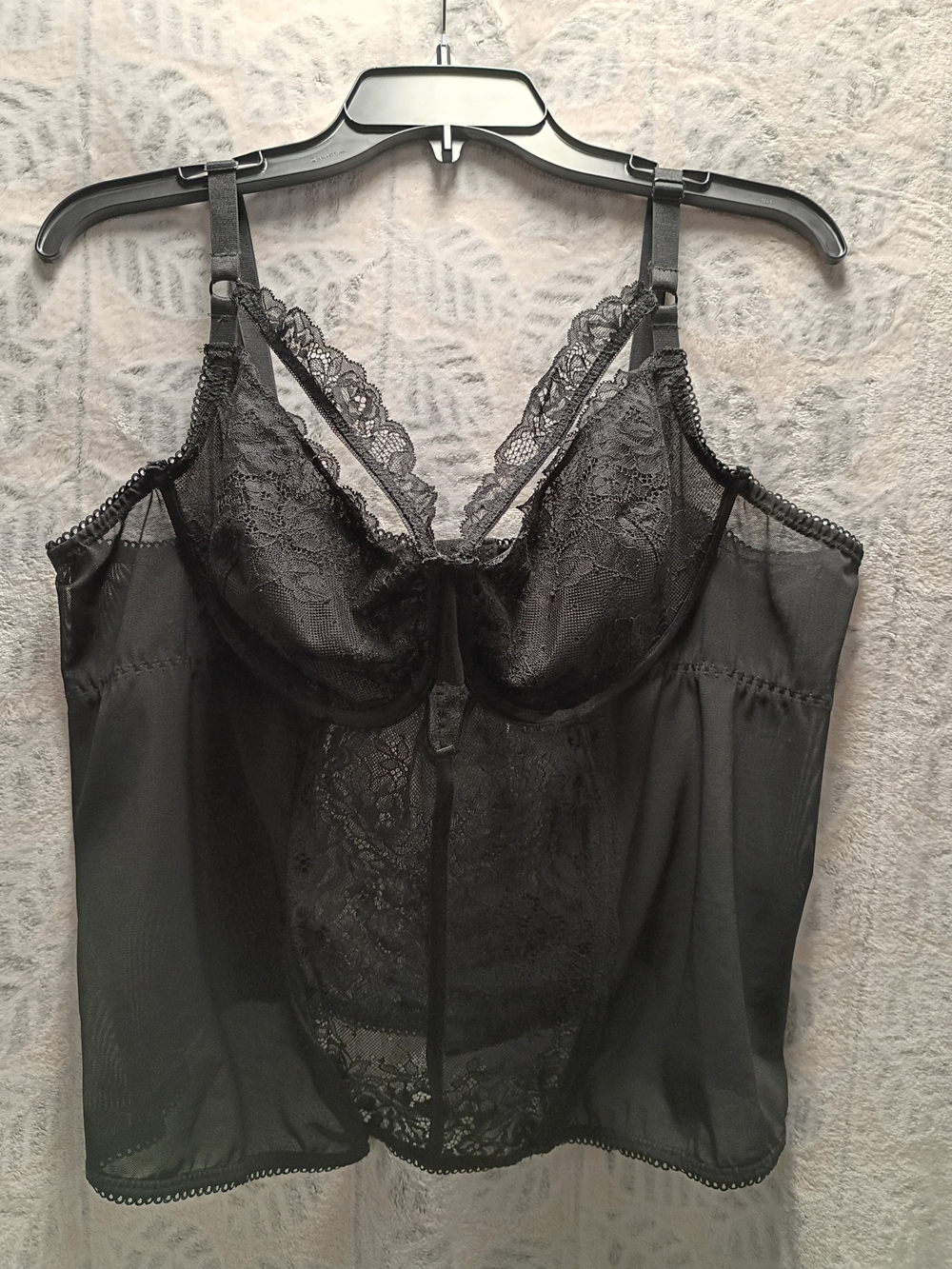 Women's Black Lace Lingerie Top